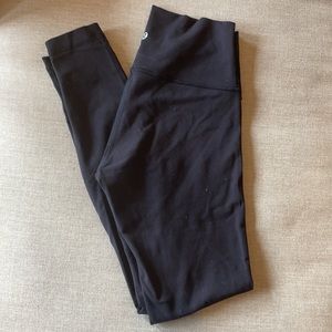 Lululemon Wunder Under HighRise Black Leggings Sz6